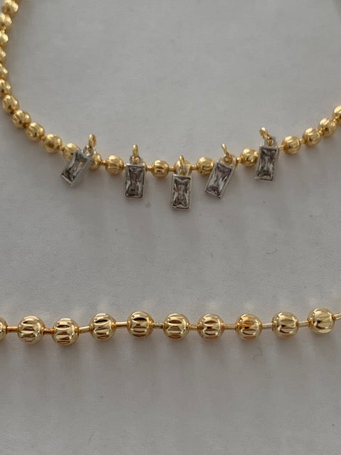 Cecina gold plated jewelery set