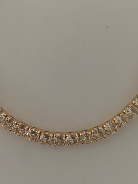 Beril 4mm zircon stone gold plated bracelet