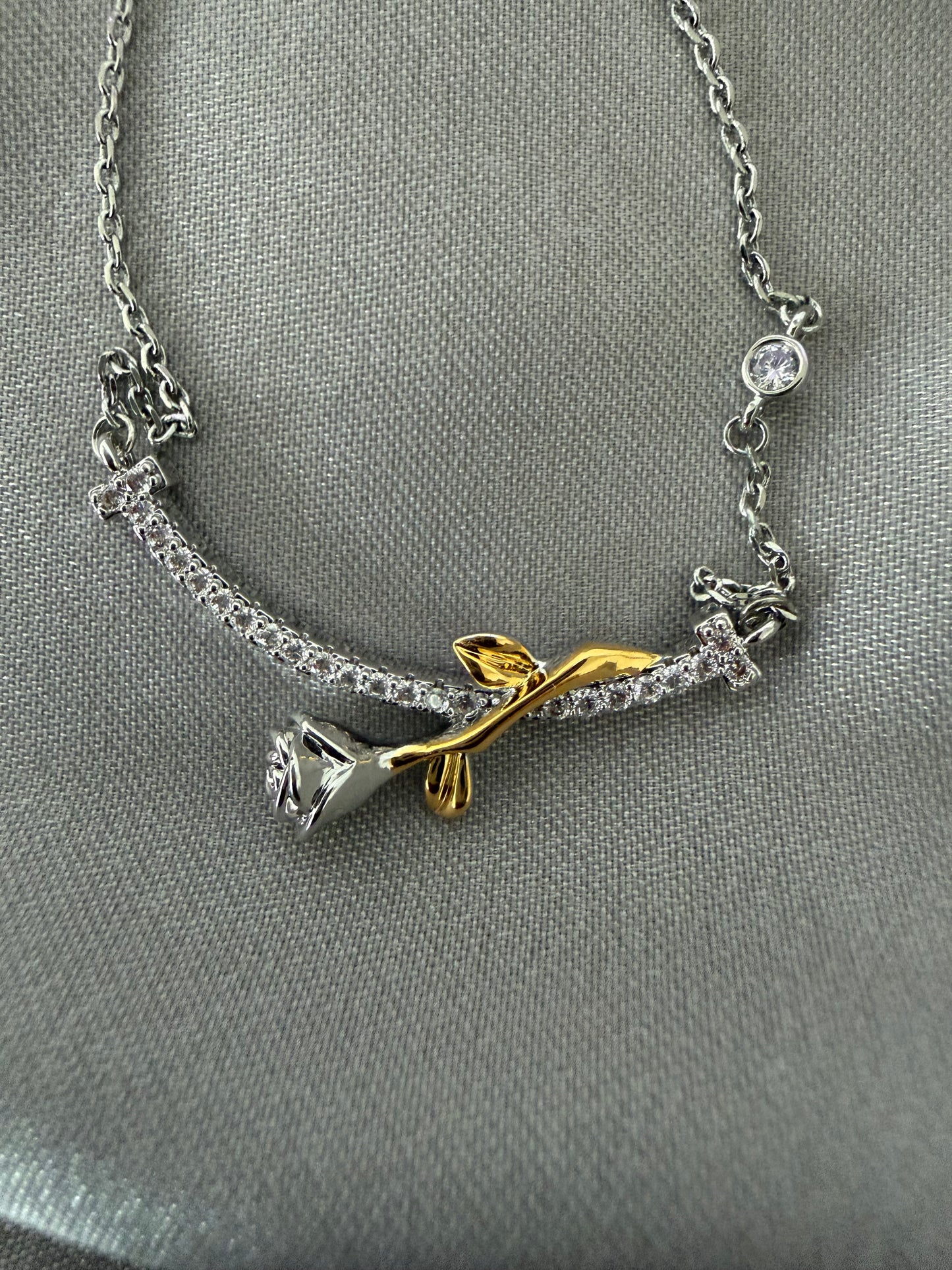 Dewa Silver colour Necklace