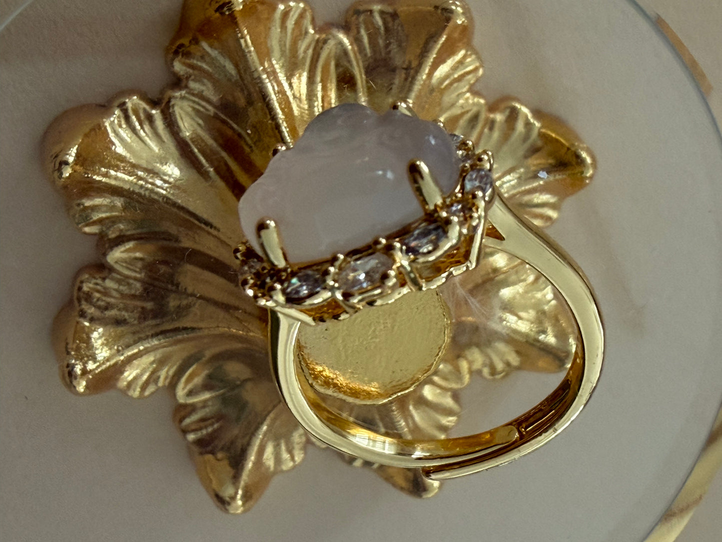 Aycil gold colour Ring