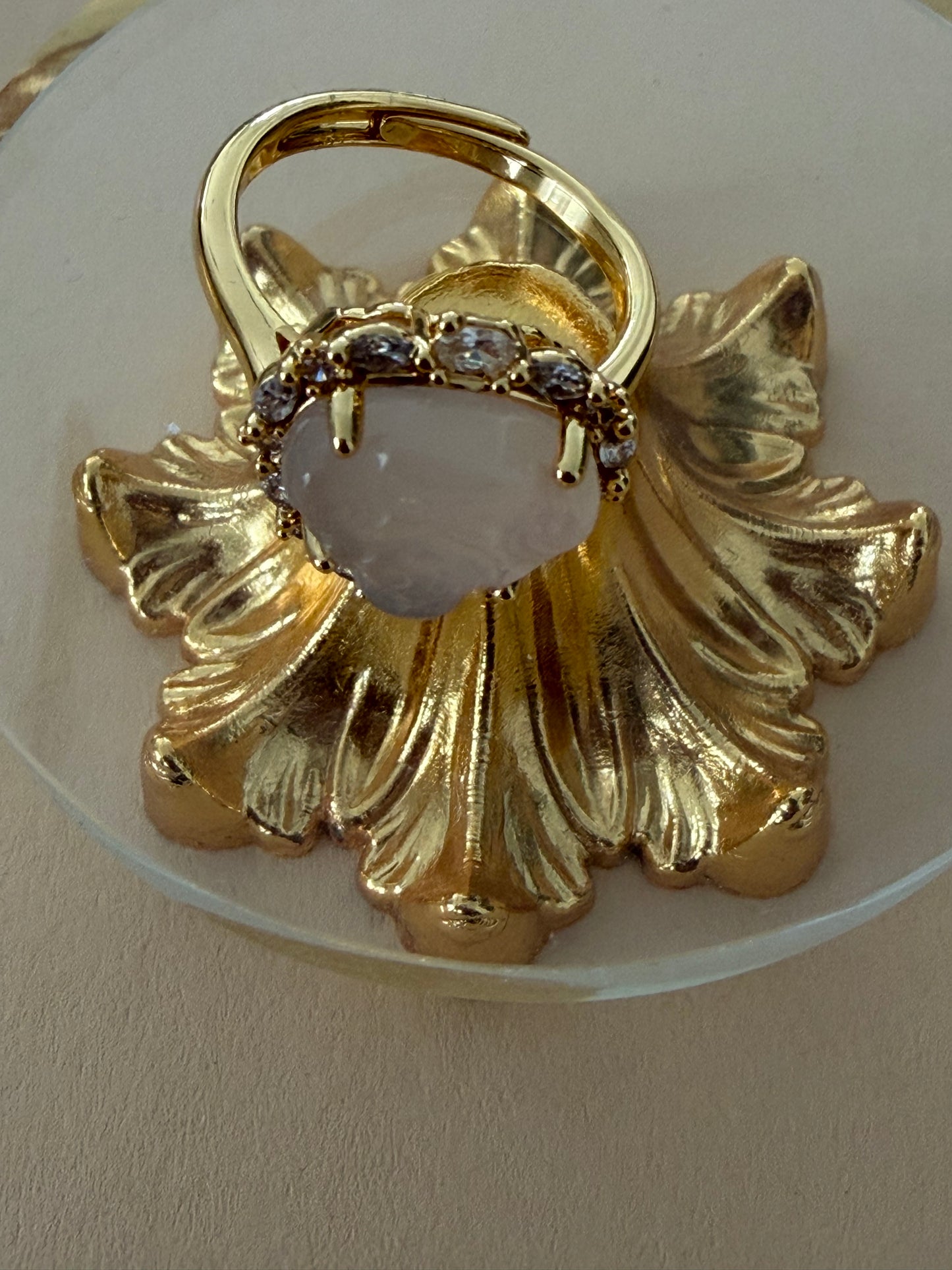 Aycil gold colour Ring