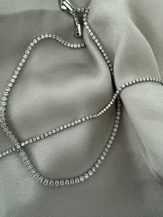 Beril 2 mm zircon stone jewelery set