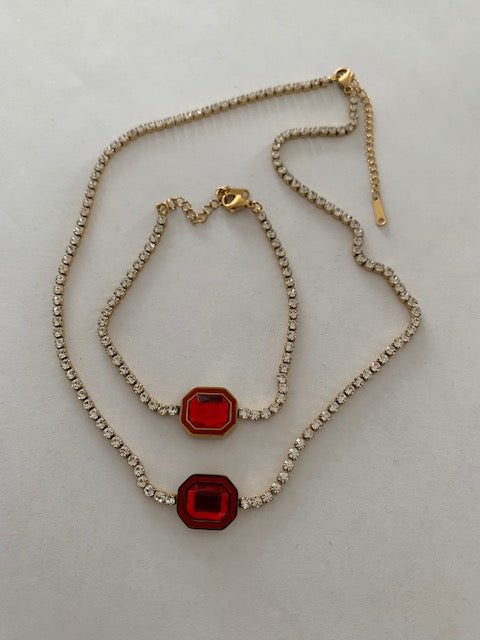 Aisa gold plated rot jewelery set