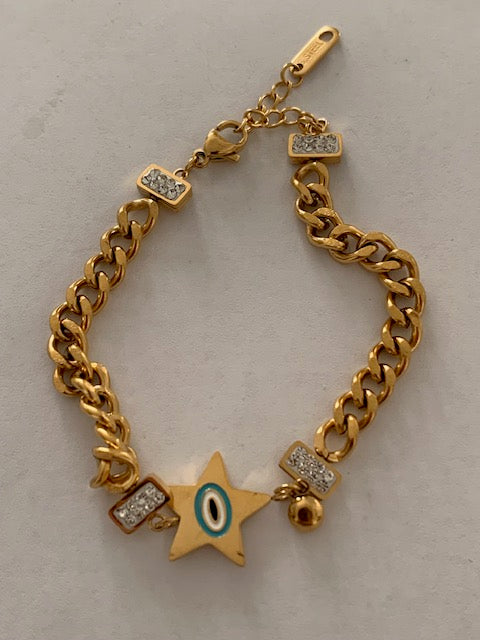 Tala Nazar gold plated bracelet